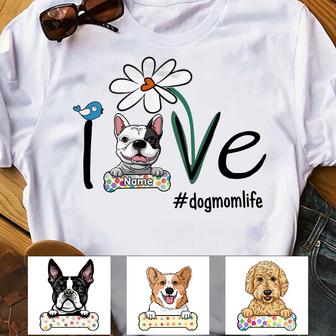 Personalized Dog Mom Life T Shirt - Thegiftio UK