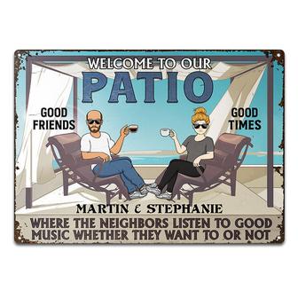 Listen To The Good Music Personalized Metal Sign - Thegiftio UK