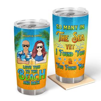 So Many In The Sea Love You To The Beach Custom Tumbler - Thegiftio UK