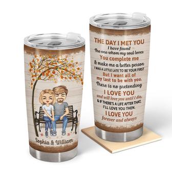 The Day I Met You Personalized Tumbler - Gift for Couples - Thegiftio UK