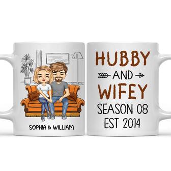 Hubby And Wifey Season Personalized Mug - Anniversary Gift - Thegiftio UK