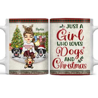 Just A Girl Who Loves Dogs Custom Mug - Gift for Dog Lovers - Thegiftio UK