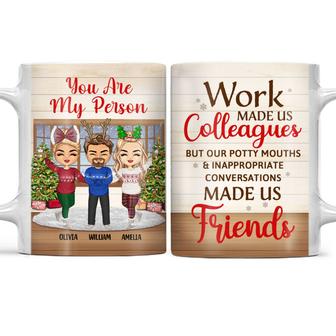 Work Made Us Colleagues Custom Mug - Christmas Gift - Thegiftio UK