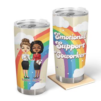Emotional Support Coworker Personalized Tumbler - Gift - Thegiftio UK