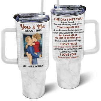 The Day I Met You Custom Tumbler - Gift for Couples - Thegiftio UK