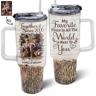 My Favorite Place Is Next To You Custom Tumbler - Thegiftio UK