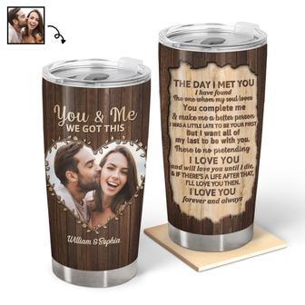 The Day I Met You Custom Tumbler - Anniversary Gift - Thegiftio UK