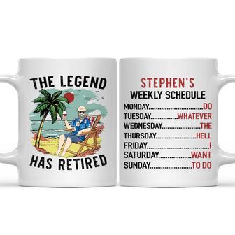 The Legend Has Retired Personalized Mug - Retirement Gift - Thegiftio UK