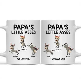Papa's Little Donkeys Custom Mug - Funny Gift for Dad - Thegiftio UK