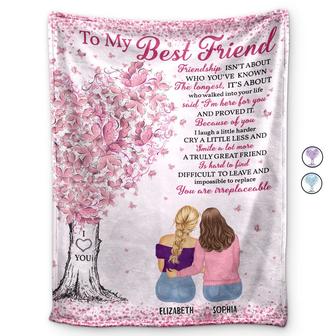 To My Best Friend I'm Here For You Friendship - Personalized Fleece Blanket, Sherpa Blanket - Thegiftio UK