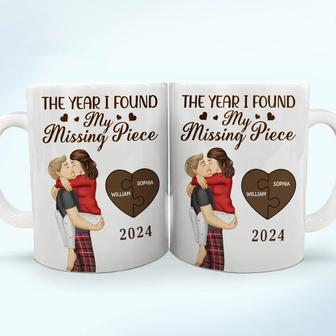The Year I Found My Missing Piece Custom Mug - Couples Gift - Thegiftio UK