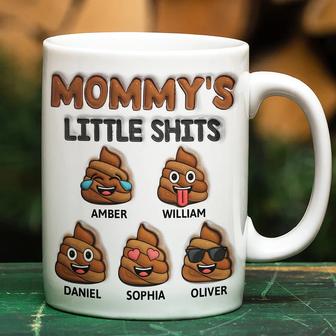 Mommy's Little Shits Custom Mug - Gift for Parents - Thegiftio UK