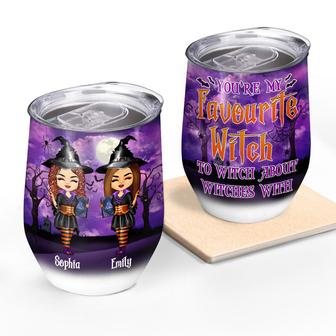 You Are My Favorite Witch Custom Wine Tumbler - Gift for BFF - Thegiftio UK