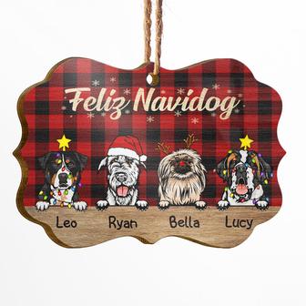 Feliz Navidog Christmas Dog Personalized Ornament - Thegiftio UK