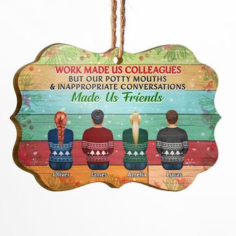 Work Made Us Colleagues Custom Ornament - Gift for Coworkers - Thegiftio UK