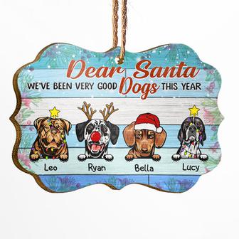 Dear Santa I've Been A Very Good Dog Custom Ornament - Thegiftio UK