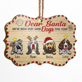Dear Santa I've Been A Very Good Dog Personalized Ornament - Thegiftio UK