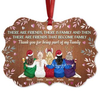 There Are Friends There Are Family Custom Ornament - Thegiftio UK