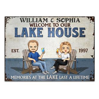 Lake House Memories Personalized Sign - Gift for Friends - Thegiftio UK