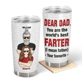 World's Best Farter Dad Custom Tumbler - Gift for Dad - Thegiftio UK