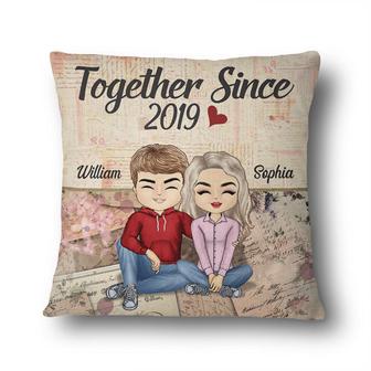 Together Since Personalized Pillow - Gift for Couples - Thegiftio UK