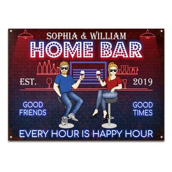 Home Bar Every Hour Is Happy Hour Custom Metal Sign - Gift - Thegiftio UK