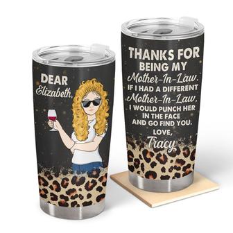 Thanks For Being My Mother In Law Custom Tumbler - Gift - Thegiftio UK