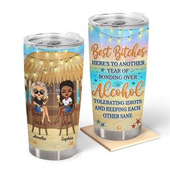 Here's To Another Year Of Bonding Personalized Tumbler - Thegiftio UK
