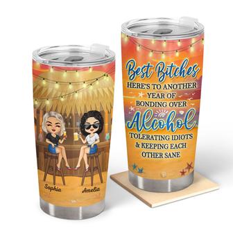 Here's To Another Year Of Bonding Personalized Tumbler - Thegiftio UK