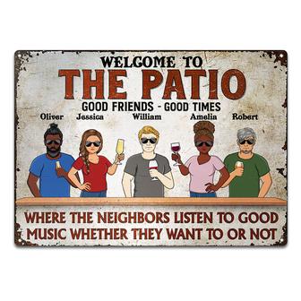Patio Grilling Personalized Metal Sign - Gift for Friends - Thegiftio UK