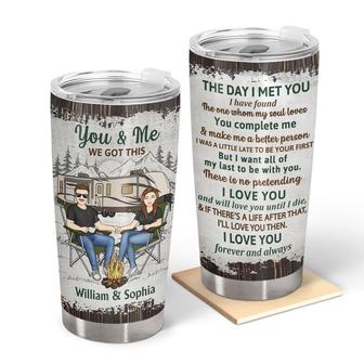 The Day I Met You Personalized Tumbler - Gift for Couples - Thegiftio UK
