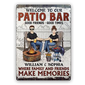 Patio Grilling Memories Custom Metal Sign - Gift for Couples - Thegiftio UK