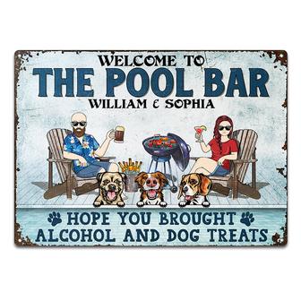 Welcome To The Poolside Personalized Sign - Gift for Couples - Thegiftio UK