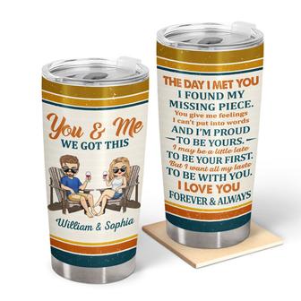 The Day I Met You Custom Tumbler - Gift for Couples - Thegiftio UK