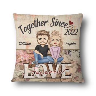 Together Since Love Forever Personalized Pillow - Thegiftio UK