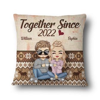 Together Since Chibi Personalized Pillow - Gift for Couples - Thegiftio UK