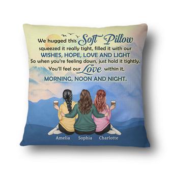 I Hugged This Soft Pillow Custom - Birthday Gift for Sister - Thegiftio UK