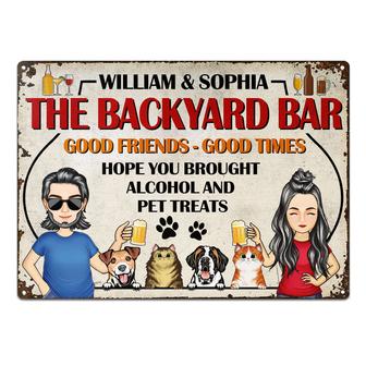 Hope You Brought Alcohol Custom Metal Sign - Gift for Pets - Thegiftio UK