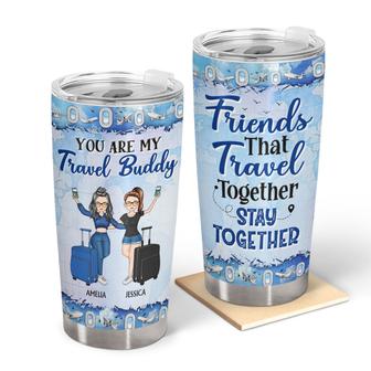 Best Friends That Travel Together Custom Tumbler - BFF Gift - Thegiftio UK