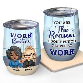 You Are The Reason I Don't Punch People Personalized Tumbler - Thegiftio UK