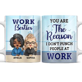 You Are The Reason I Don't Punch People Personalized Mug - Thegiftio UK