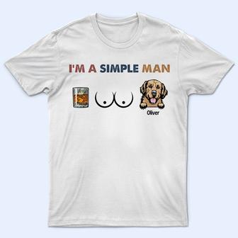 I'm A Simple Man Personalized T-Shirt - Gift for Cat Lovers - Thegiftio UK