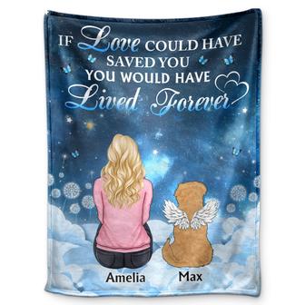 If Love Could Have Saved You - Memorial Gift For Dog Lovers, Cat Lovers - Personalized Fleece Blanket - Thegiftio UK