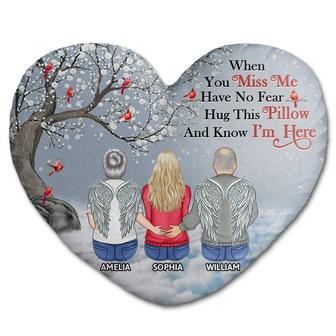 When You Miss Me Loving Personalized Pillow - Memorial Gift - Thegiftio UK