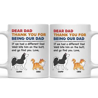 Pet Thank You For Being My Mom Dad Personalized Mug - Thegiftio UK