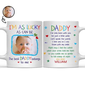 The Best Daddy Belongs To Me Personalized Mug - Gift For Dad - Thegiftio UK