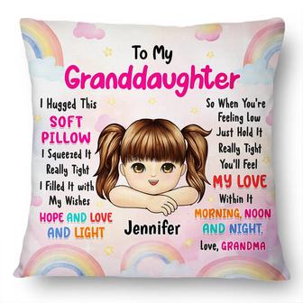 Granddaughter Grandson Hugged Custom Pillow - Gift for Kids - Thegiftio UK