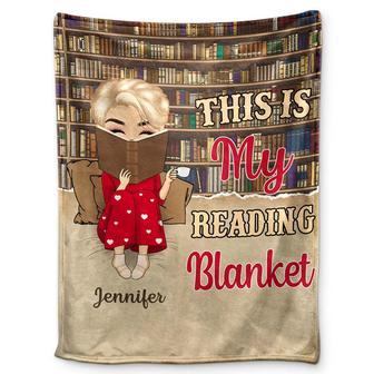 Reading Chibi My Reading Blanket - Personalized Fleece Blanket, Sherpa Blanket - Thegiftio UK