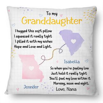 Granddaughter Grandson Hug This Pillow Personalized - Thegiftio UK