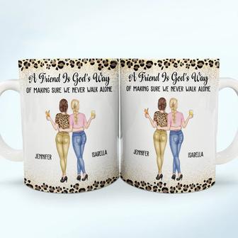 Friends We Never Walk Alone Personalized Mug - Bestie Gift - Thegiftio UK